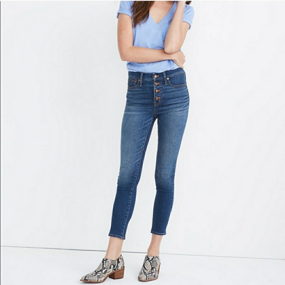 NWT Madewell 9” Mid-rise Skinny Crop